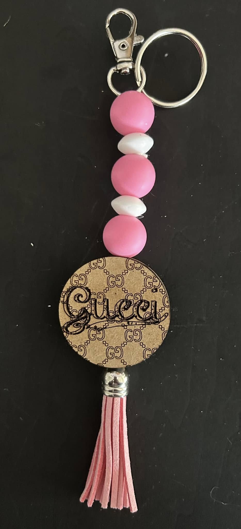 Custom Add On keychain for wristlet or just keychain You choose focal Bead and colors KEYCHAIN ONLY