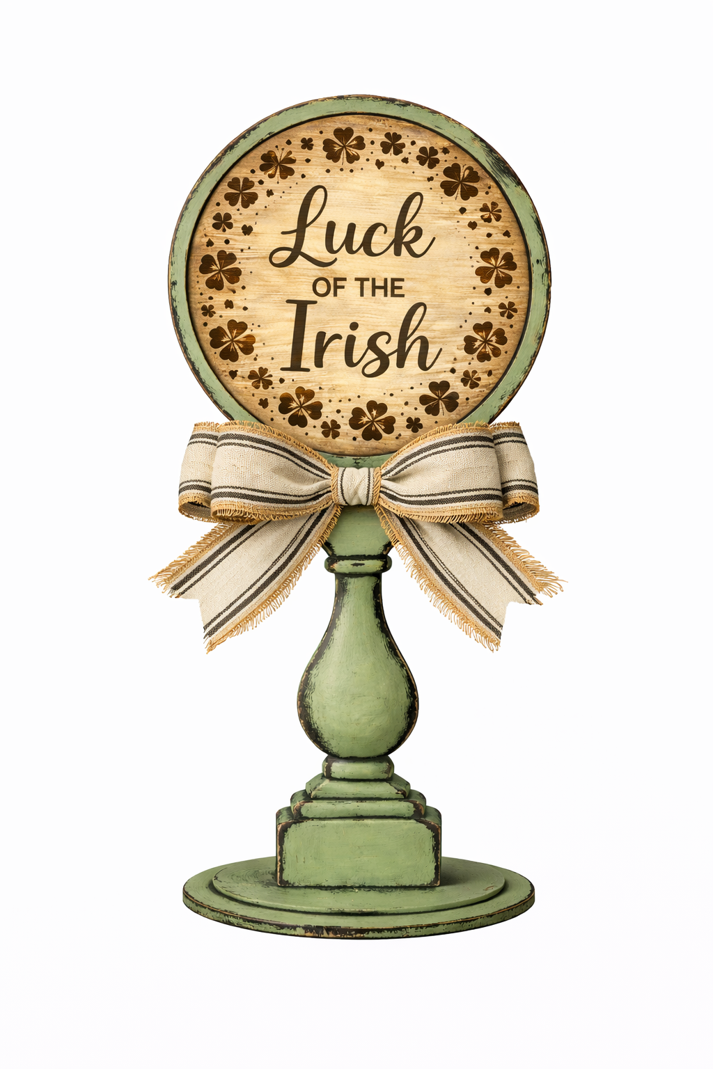 Interchangeable circle insert #034 candle stick and frame ( Sold Separately ) Wood Laser Blank | DIY Craft Cutout | Paint-Ready