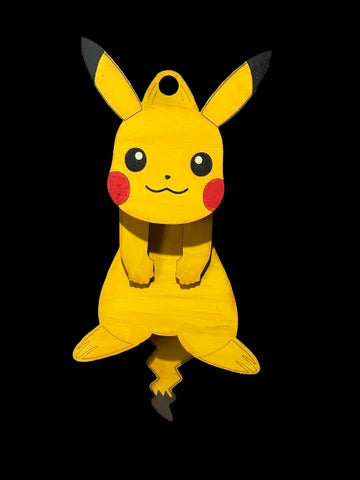 Pika Pop out swinging Ornament # 050 6 inch Wood Laser Blank | DIY Craft Cutout | Paint-Ready