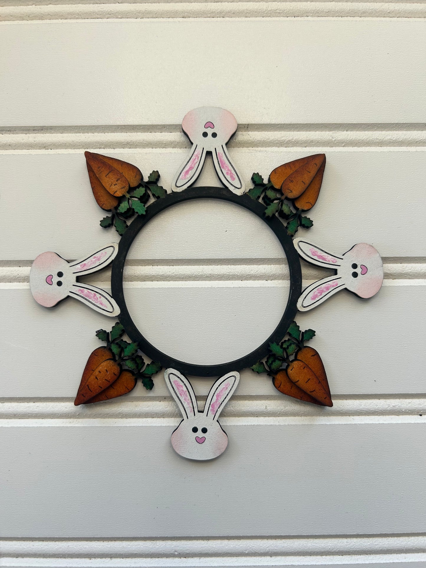 Bunny and carrots Easter DIGITAL #1203 Tealight candle holder INTERCHANGEABLE Laser Cut SVG File – Instant Download