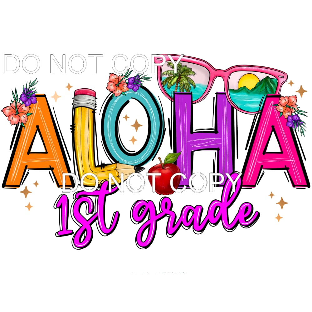 Aloha 1st grade #11533 Sublimation transfers - Heat