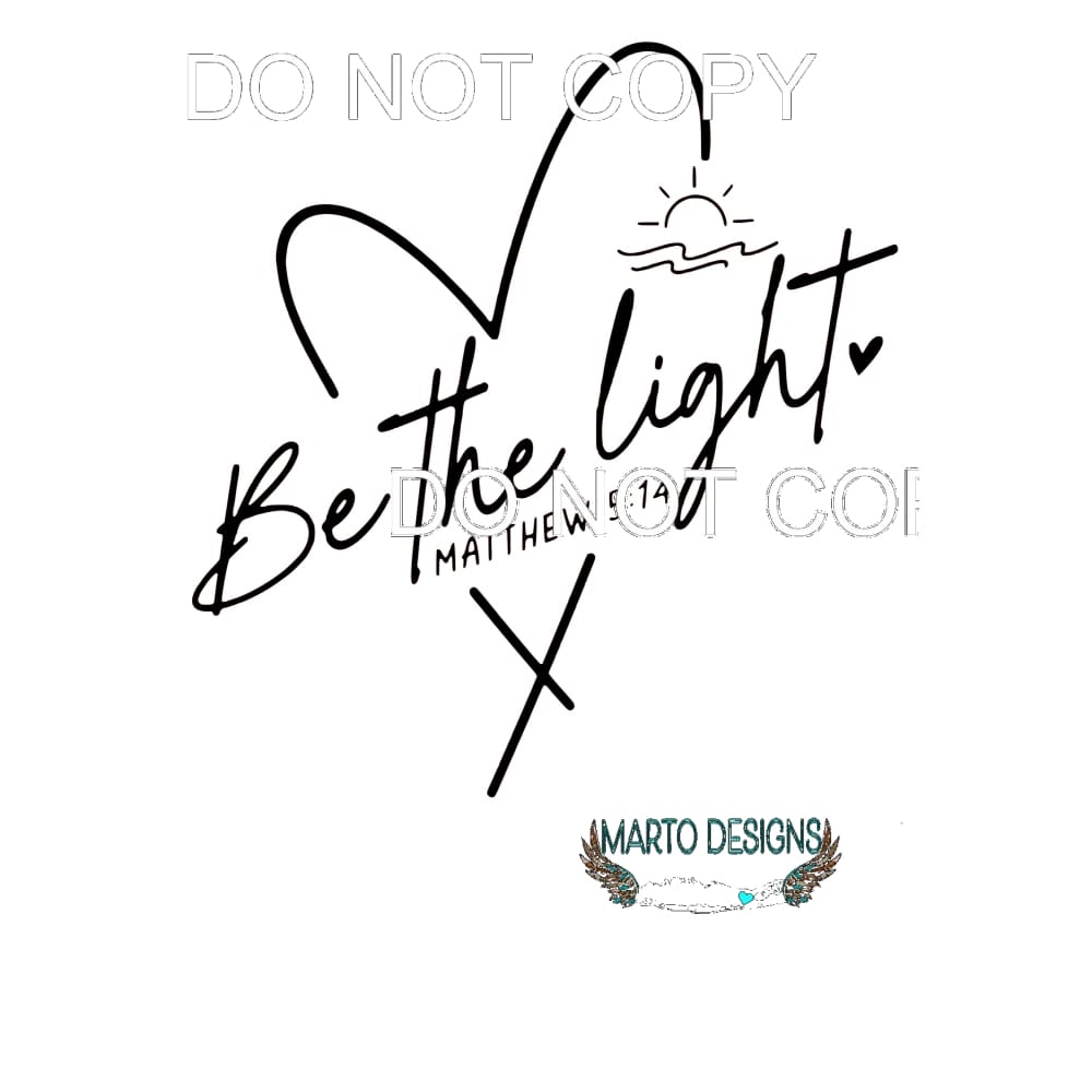be the light # 2717 Sublimation transfers - Heat Transfer