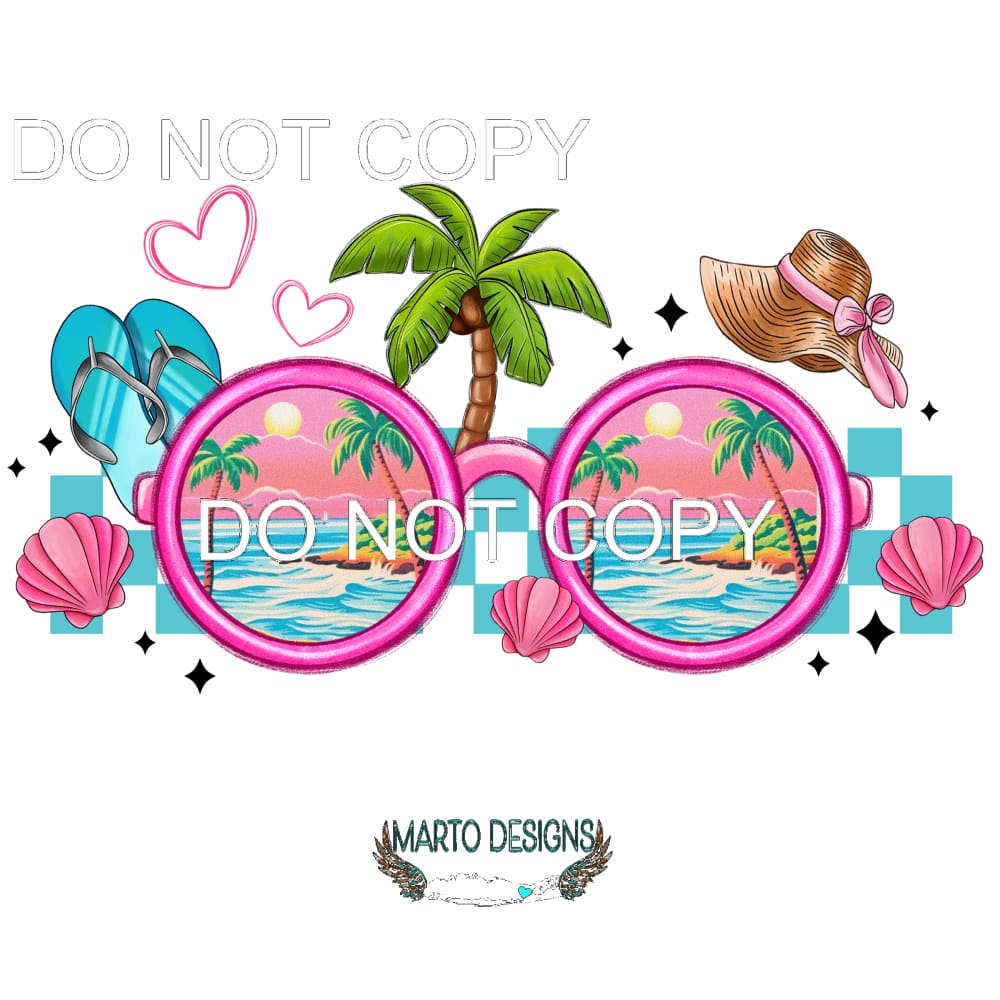 Beach #11458 Sublimation transfers - Heat Transfer Graphic