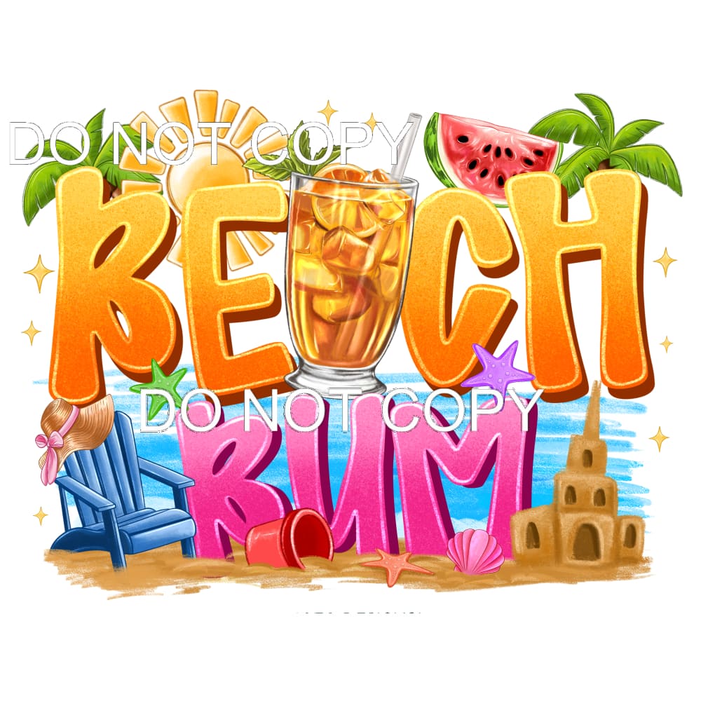 Beach Bum #11466 Sublimation transfers - Heat Transfer