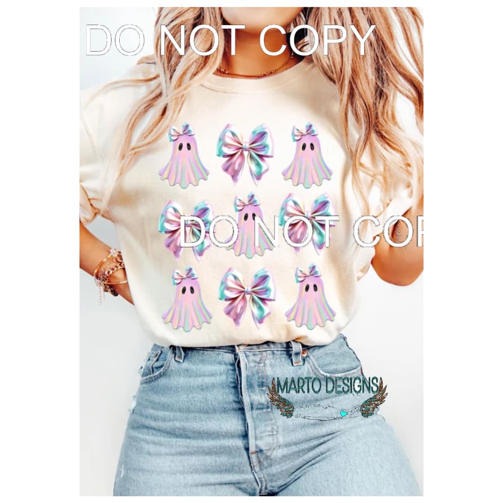 Ghosts and Bows # 1008 Sublimation transfers - Heat