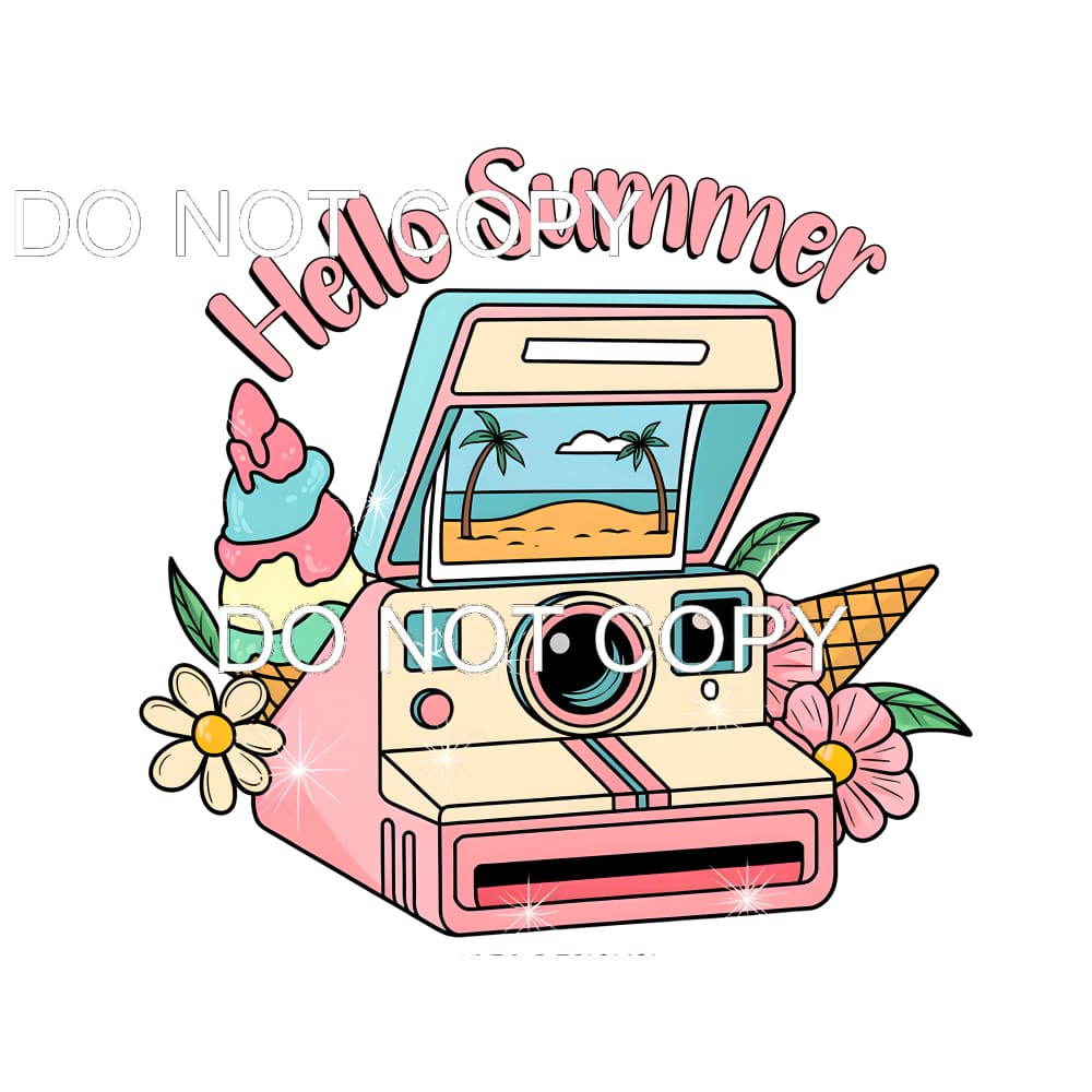 Hello Summer #11506 Sublimation transfers - Heat Transfer