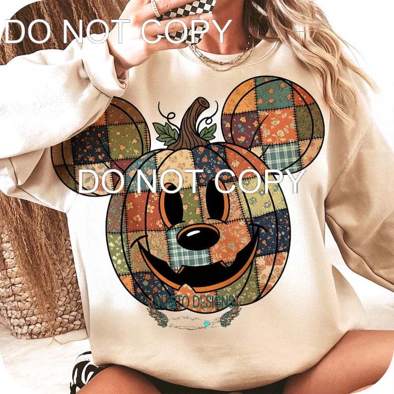 Mouse Pumpkin # 3023 Sublimation transfers - Heat Transfer
