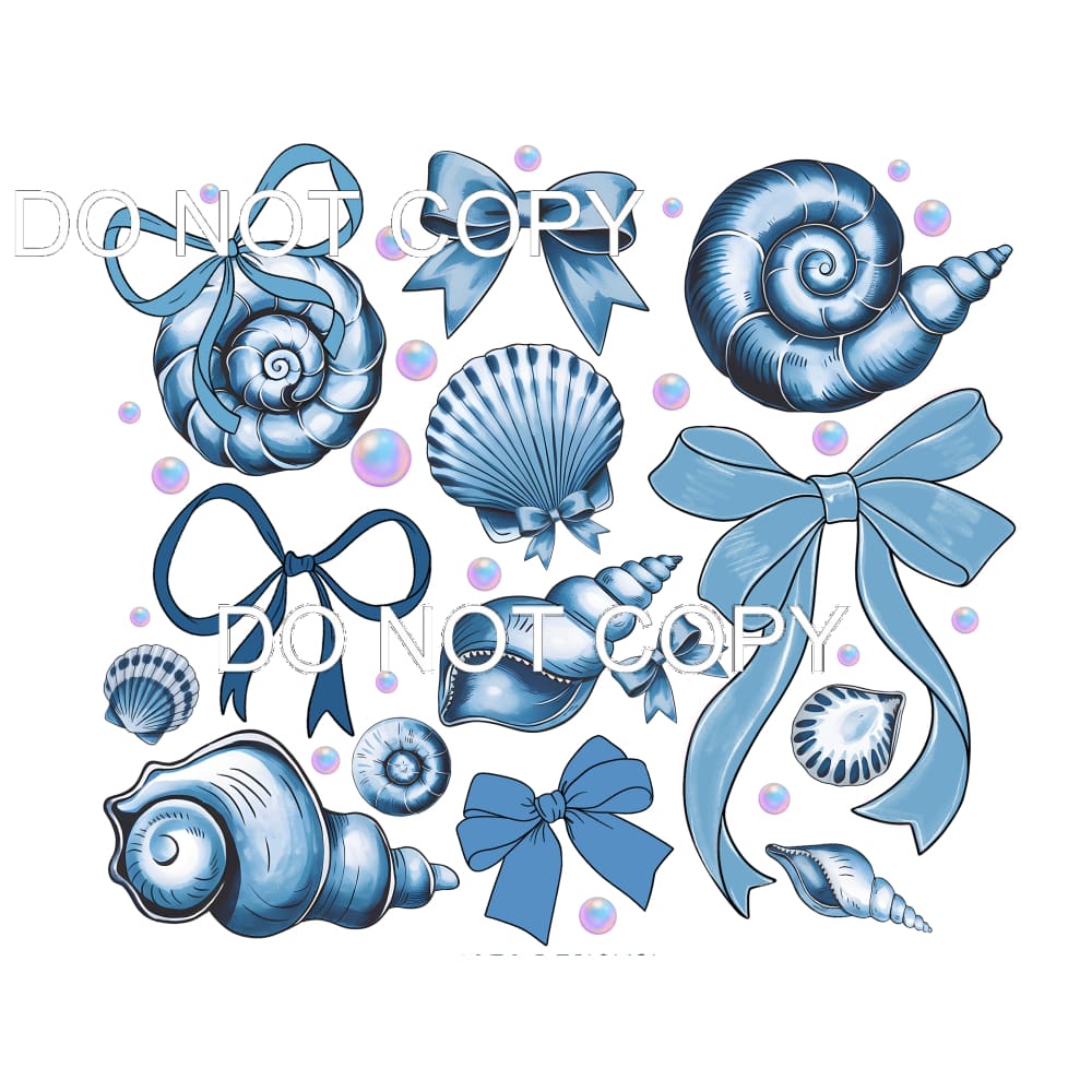 Seashells #11492 Sublimation transfers - Heat Transfer