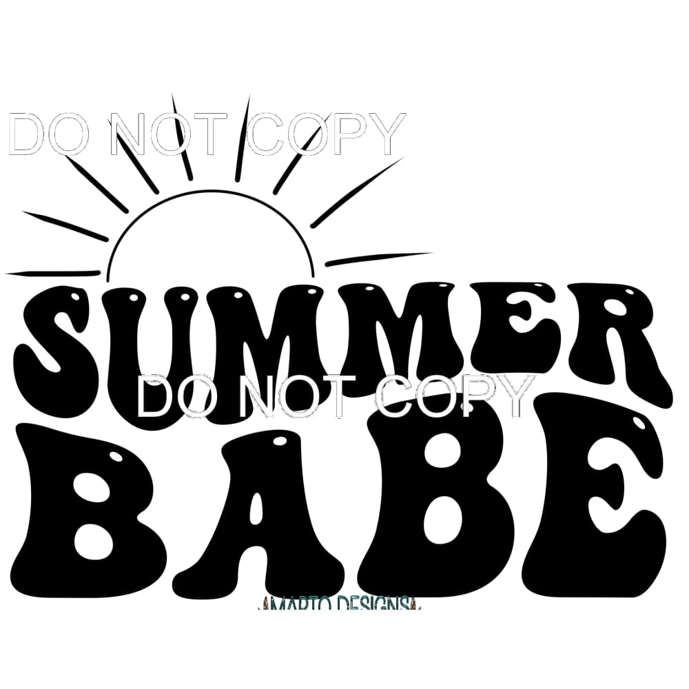 Summer Babe #11418 Sublimation transfers - Heat Transfer
