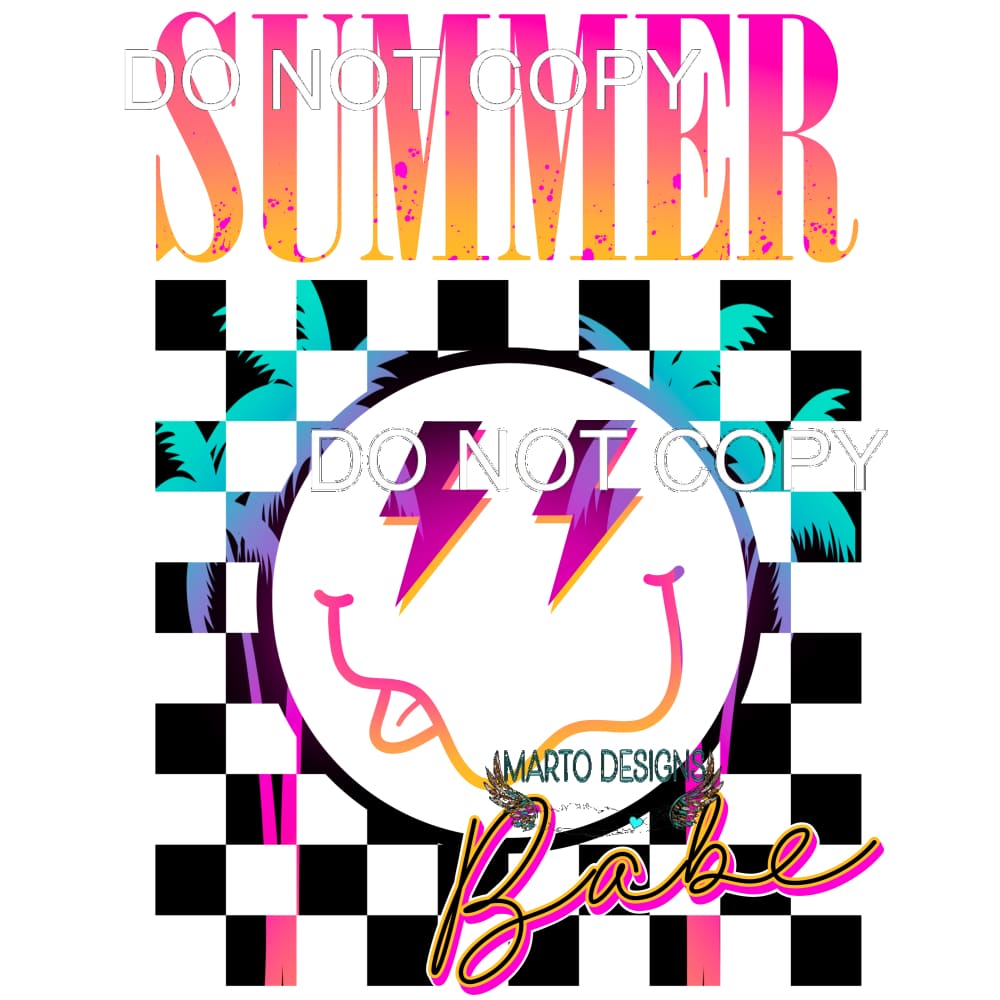 Summer Babe #11422 Sublimation transfers - Heat Transfer