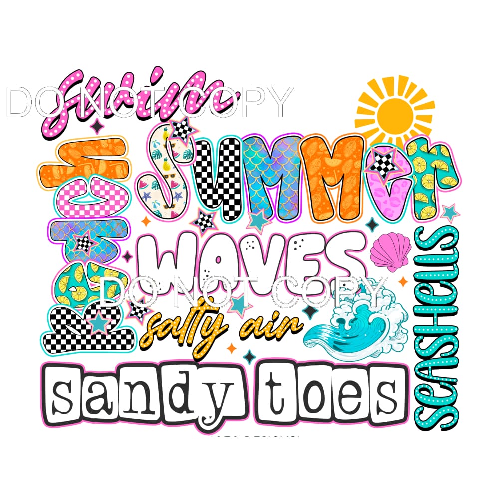 Summer Waves #11501 Sublimation transfers - Heat Transfer
