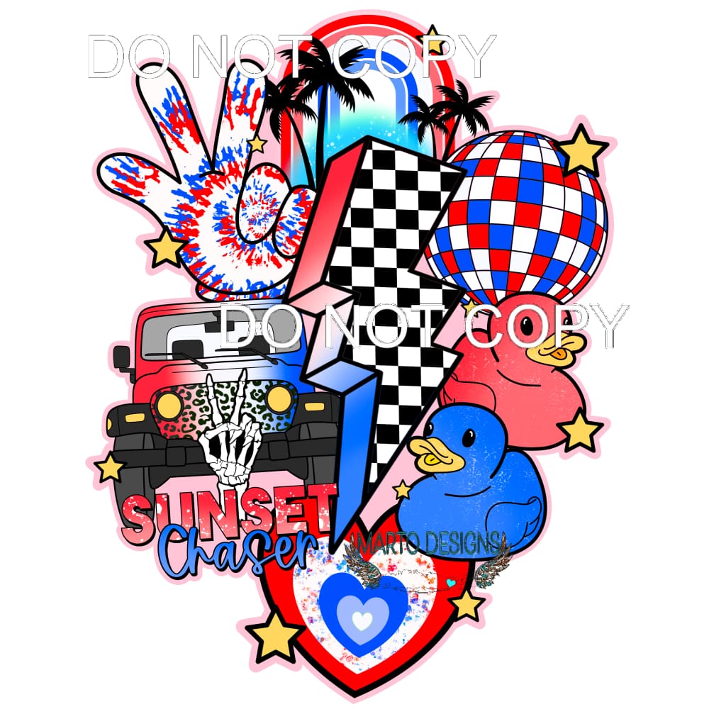 Sunset Chaser #11406 Sublimation transfers - Heat Transfer