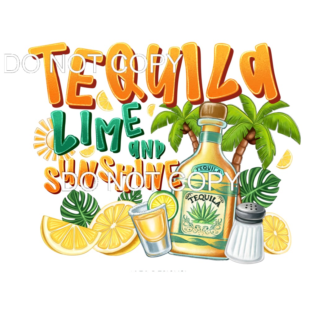Tequila Lime And Sunshine #11518 Sublimation transfers