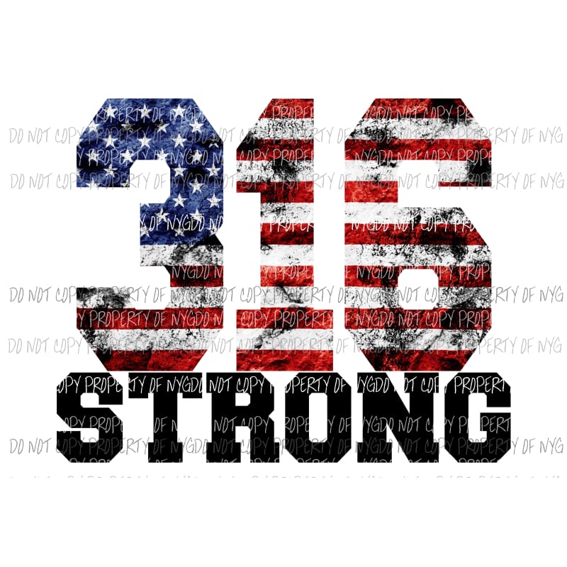 316 Strong american flag Sublimation transfers Heat Transfer