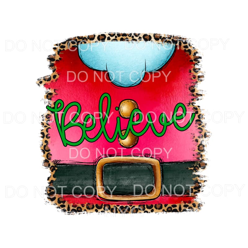 # 9065 believe Santa Sublimation transfers - Heat Transfer