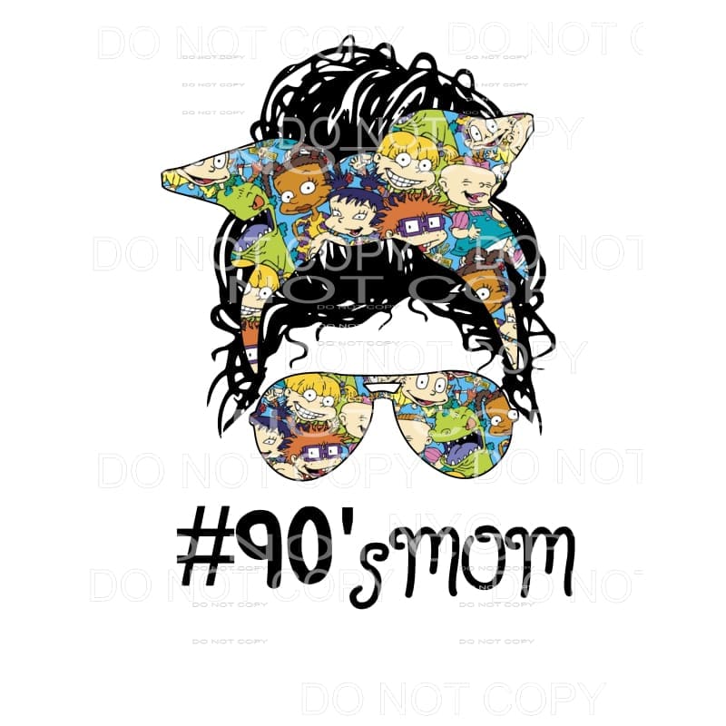 90’s Mom Rugrats Messy Bun #2 Sublimation transfers - Heat