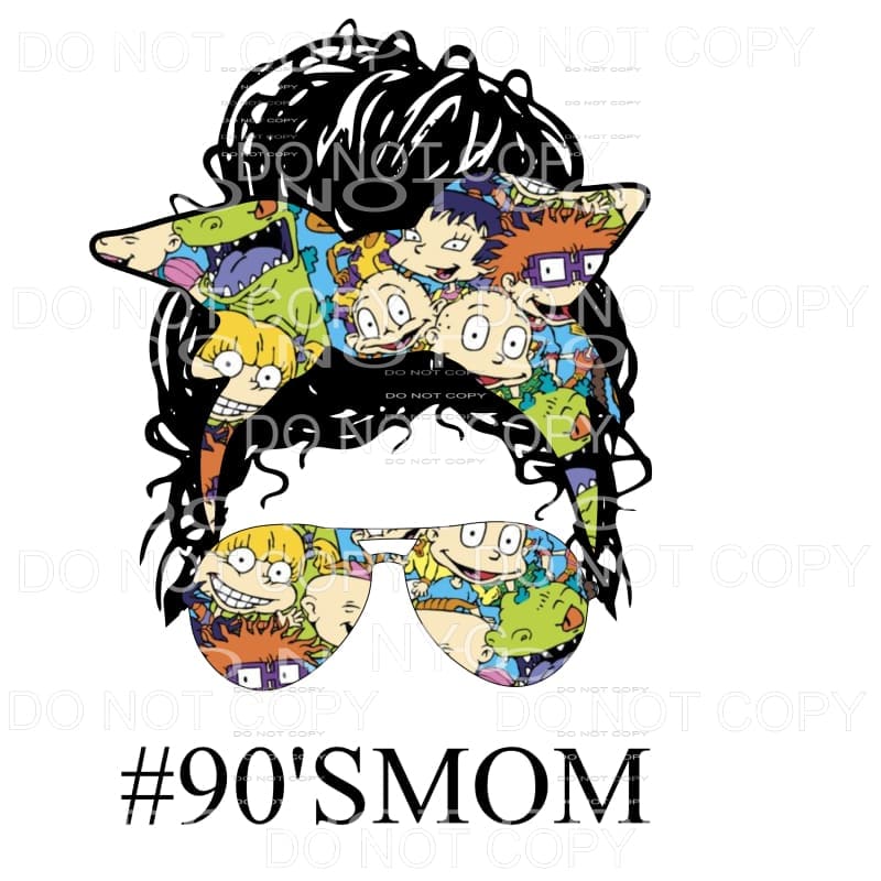 90’s Mom Rugrats Messy Bun #3 Sublimation transfers - Heat