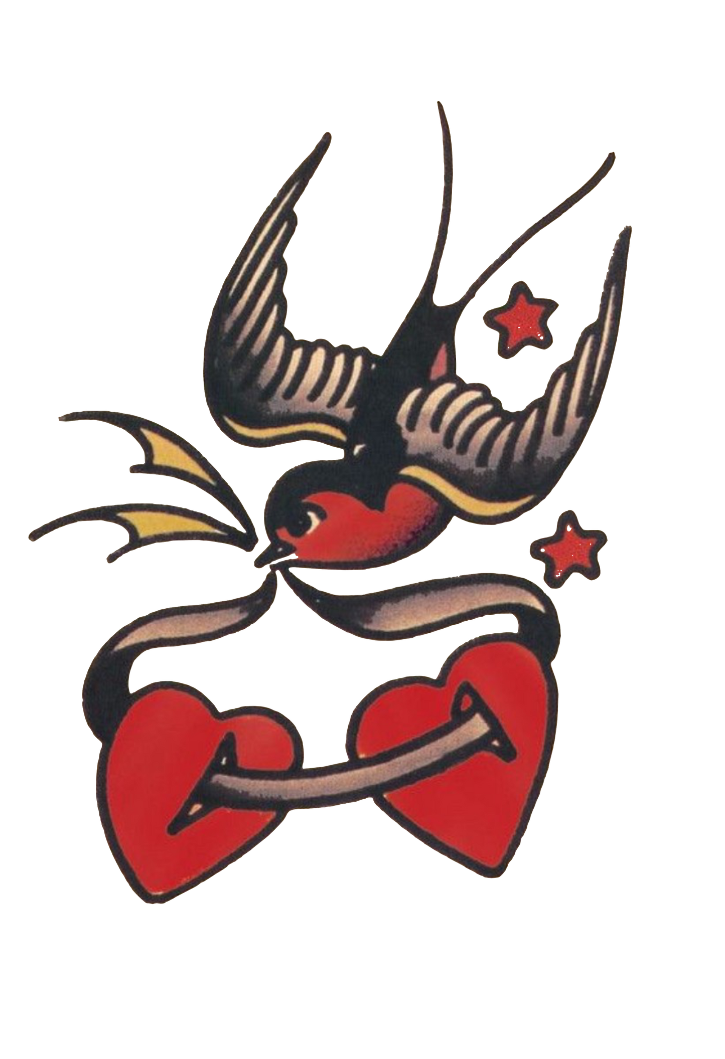 Bird two hearts # 1043 Sublimation transfers