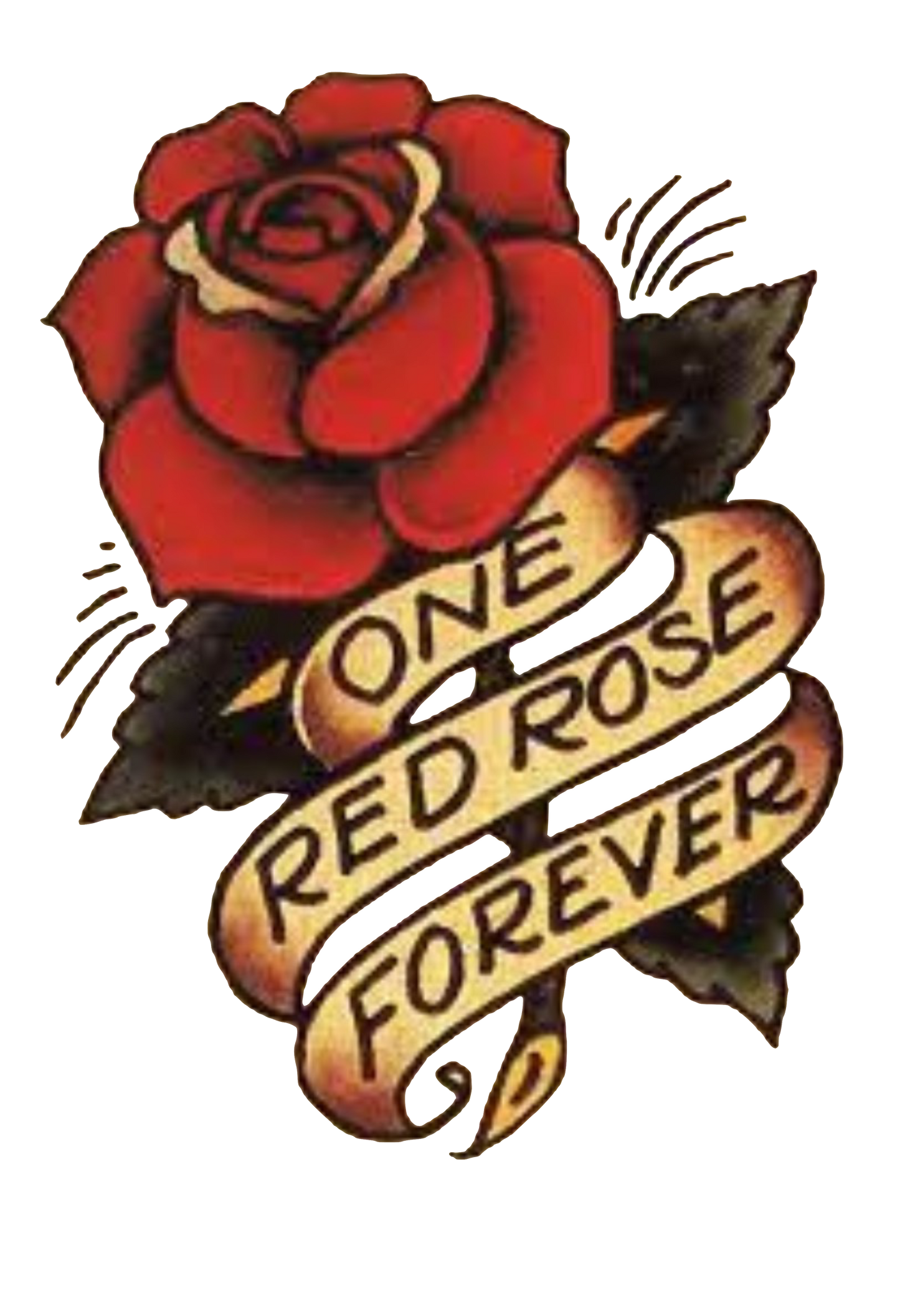One red rose forever # 1044 Sublimation transfers