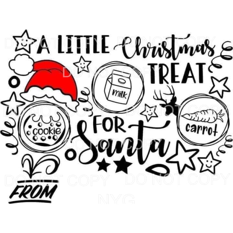 A Little Christmas Treat For Santa Red Hat Cookies Milk