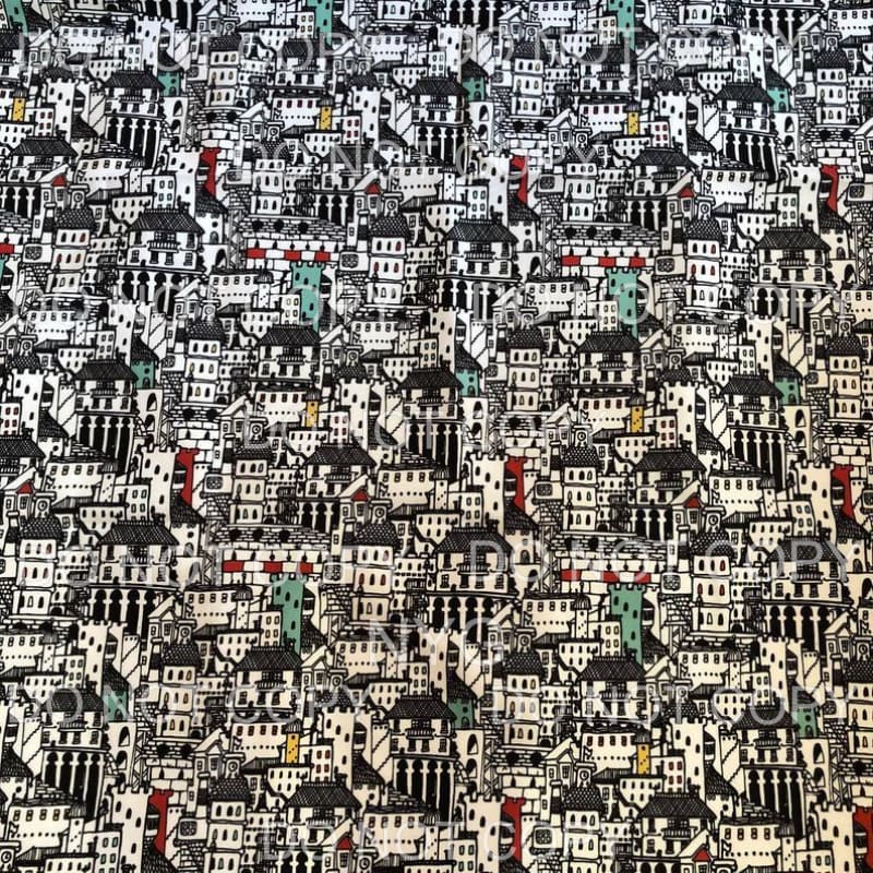 Abstract Houses Castles Sheet Sublimation transfers - 13 x 9