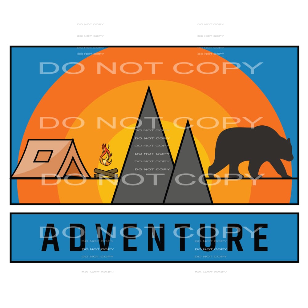 Adventure #5230 Sublimation transfers - Heat Transfer