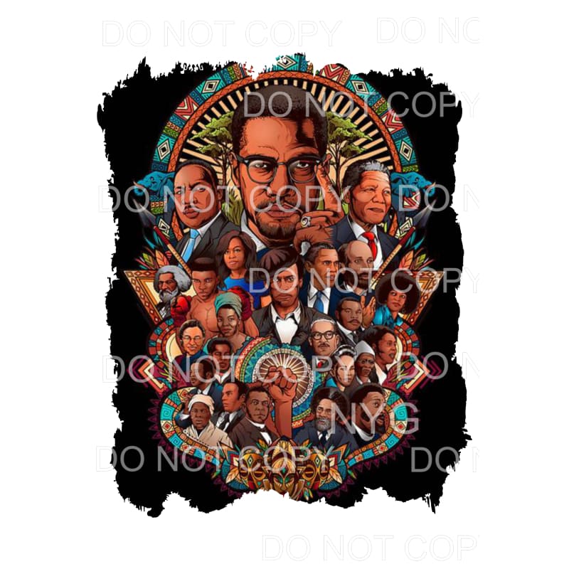 African American Leaders Black History Month Sublimation