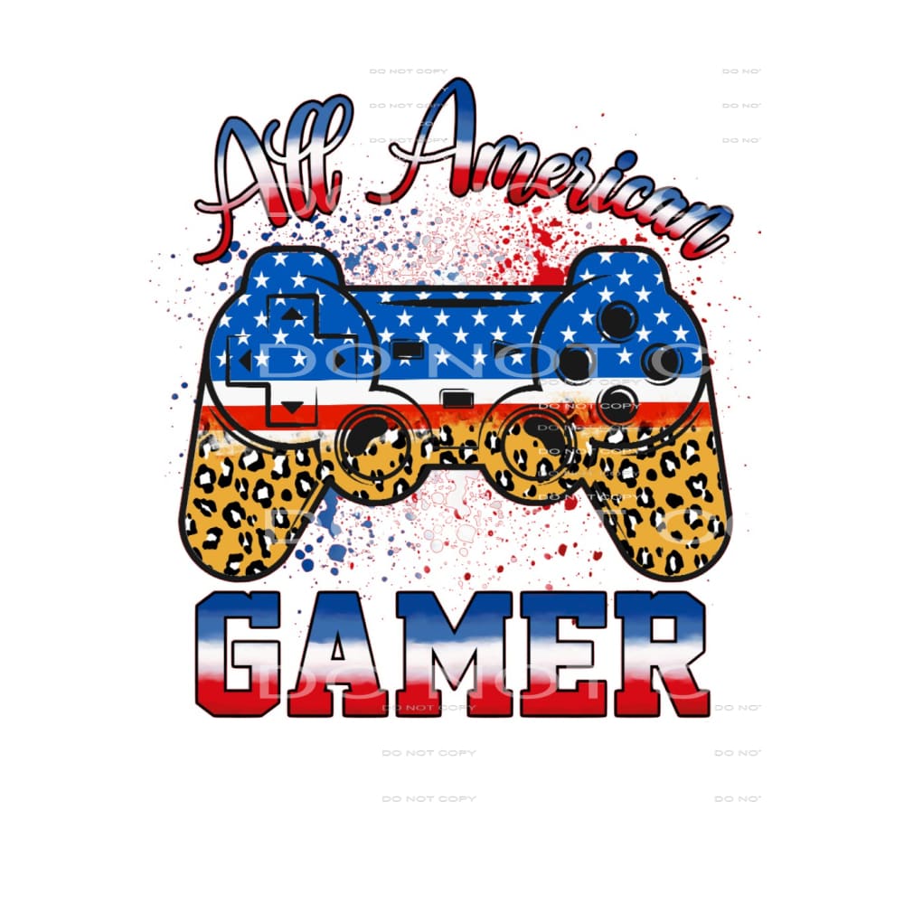 All American Gamer #5306 Sublimation transfers - Heat