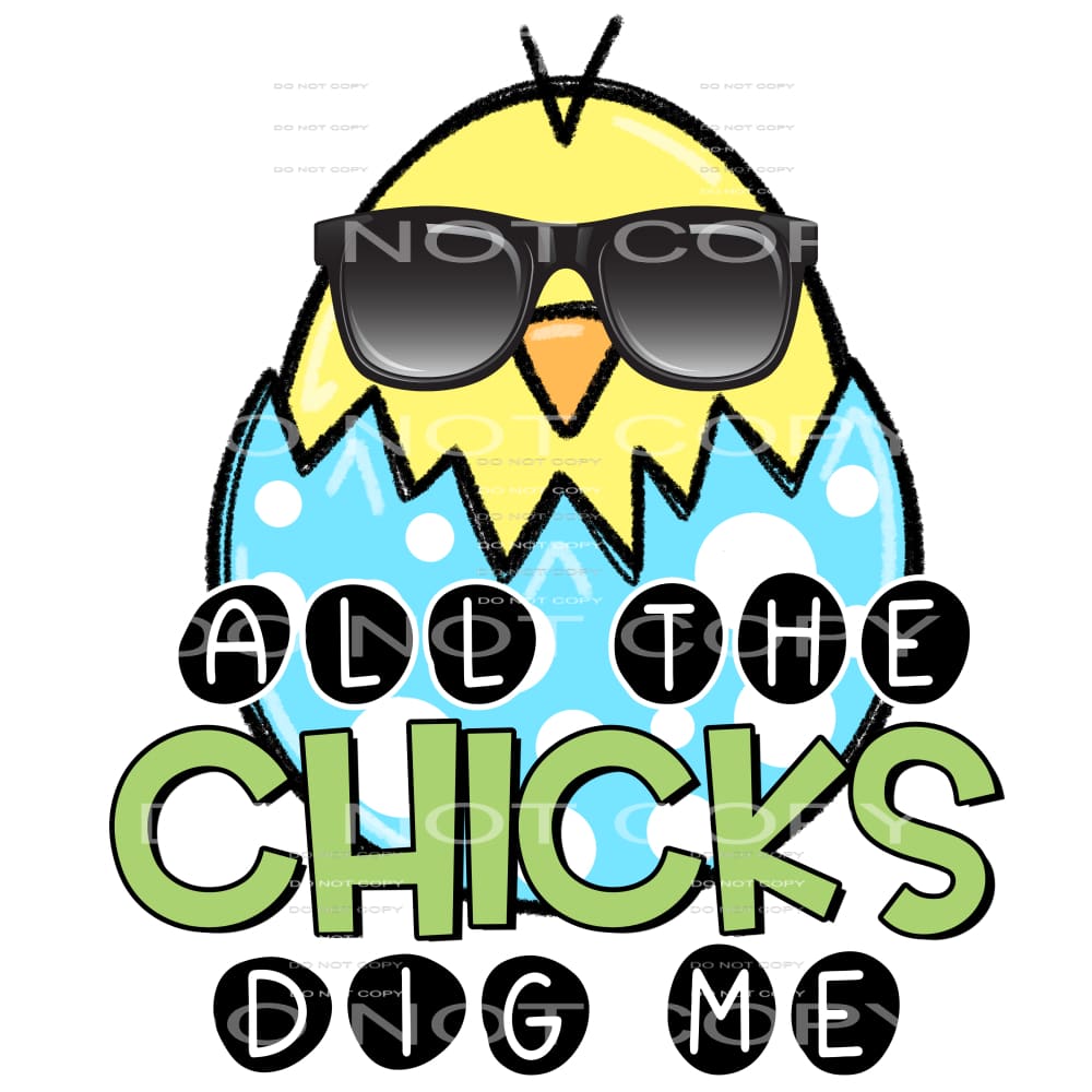 all the chicks dig me #4755 Sublimation transfers - Heat