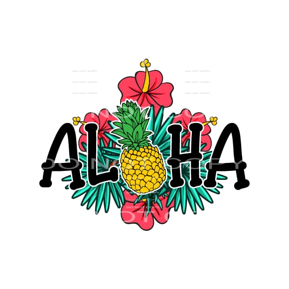 Aloha #5247 Sublimation transfers - Heat Transfer Graphic