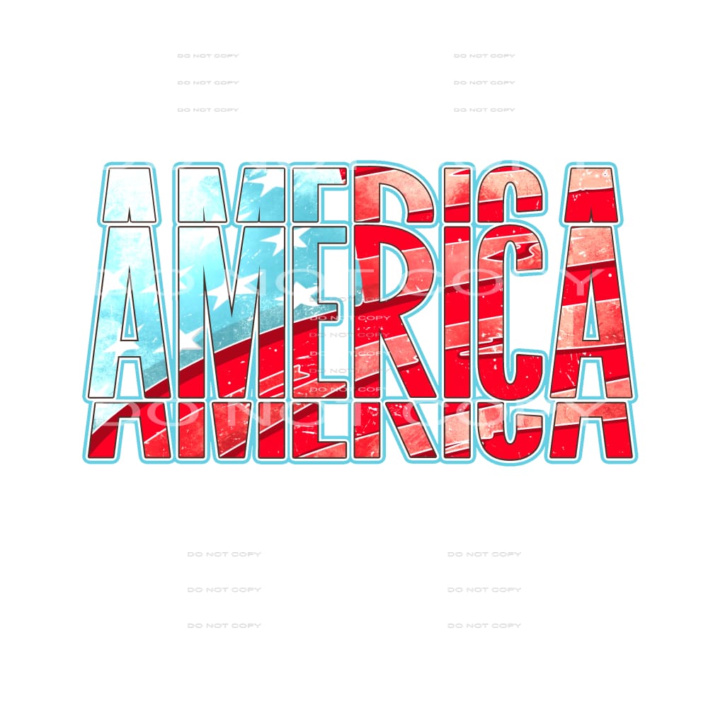 America #5725 Sublimation transfers - Heat Transfer Graphic