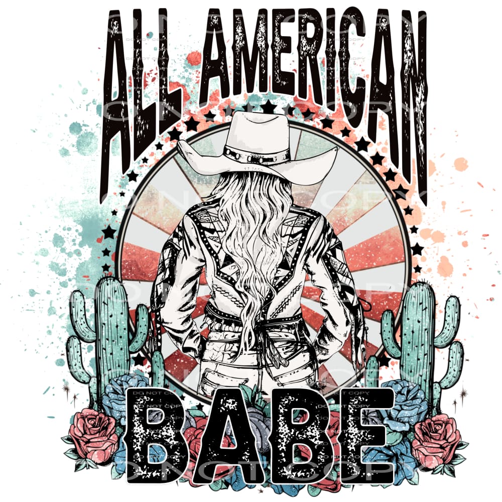 America babe # 9933 Sublimation transfers - Heat Transfer
