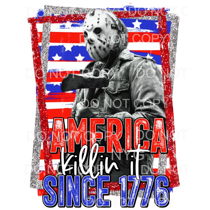 America Killin It Since 1776 Jason Voorhees Friday the 13th