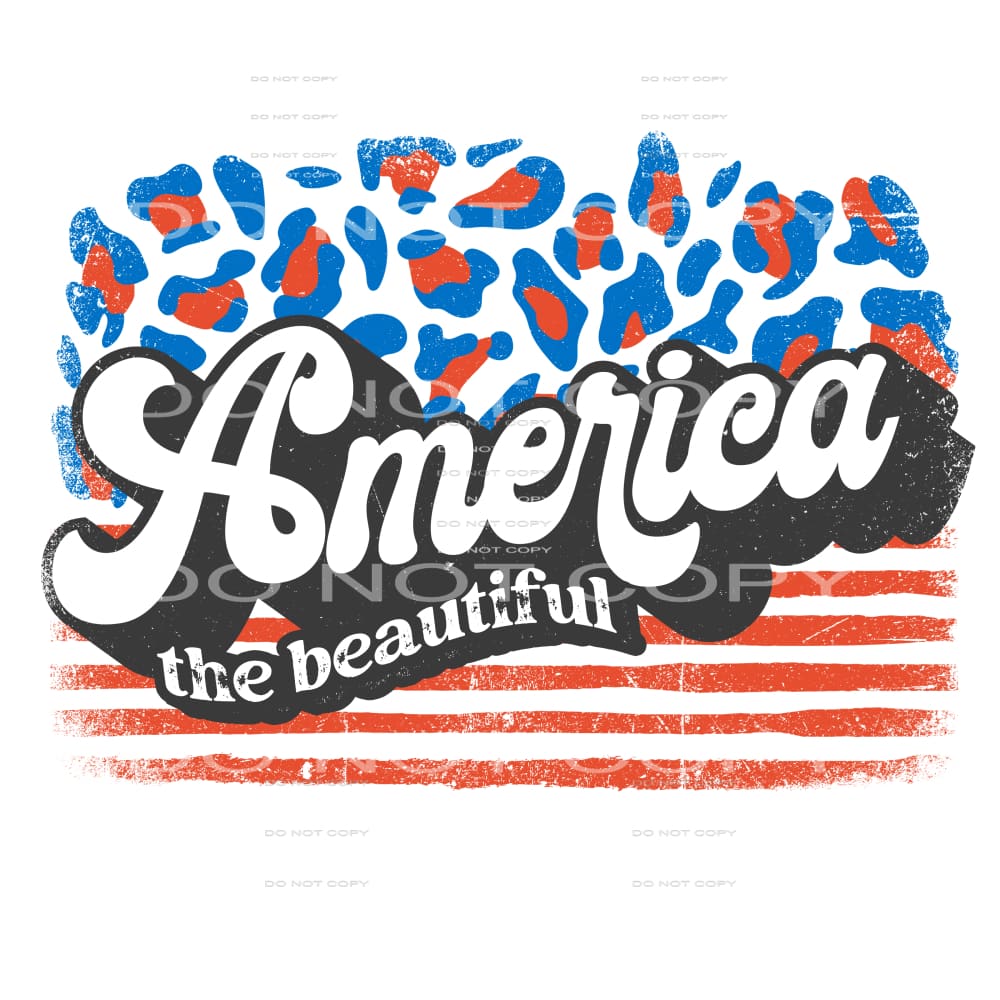America the beautiful #6743 Sublimation transfers - Heat