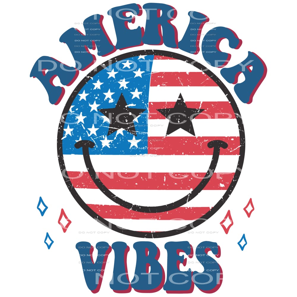 America Vibes #5327 Sublimation transfers - Heat Transfer