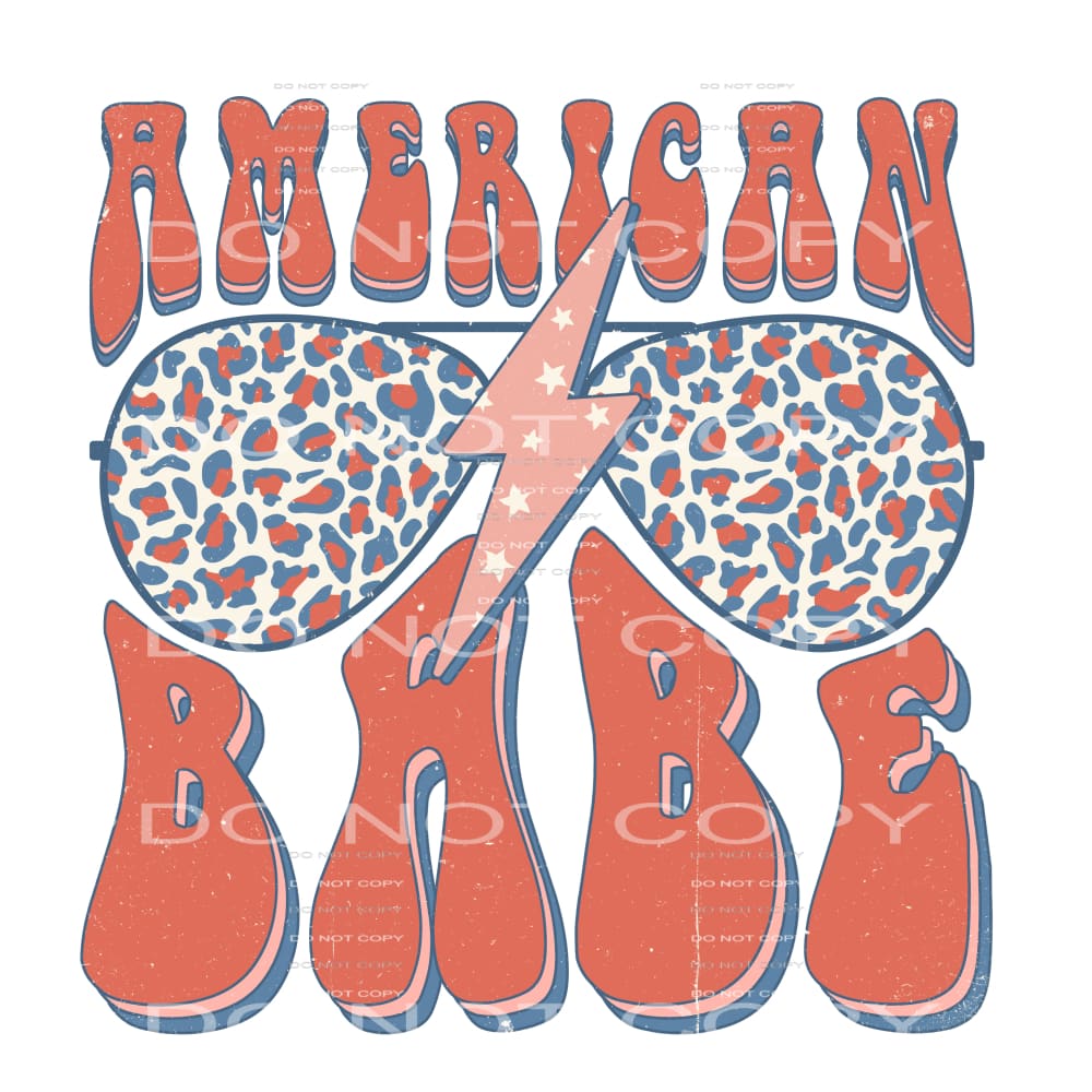 American babe #6747 Sublimation transfers - Heat Transfer