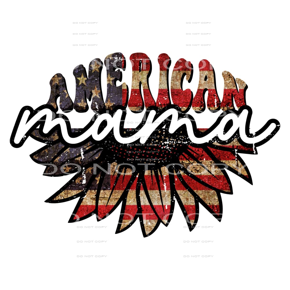 American mama # 244 Sublimation transfers - Heat Transfer
