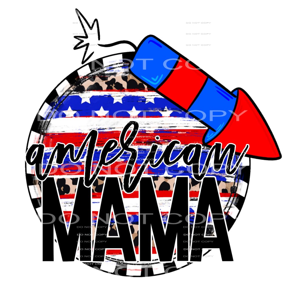 American mama #7106 Sublimation transfers - Heat Transfer