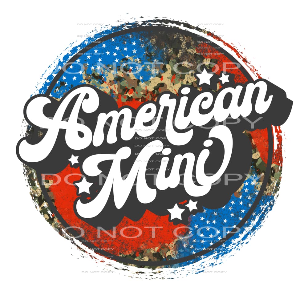 American mini #6762 Sublimation transfers - Heat Transfer