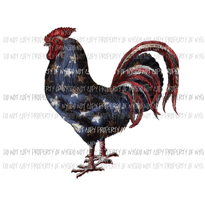 American Rooster Sublimation transfers Heat Transfer