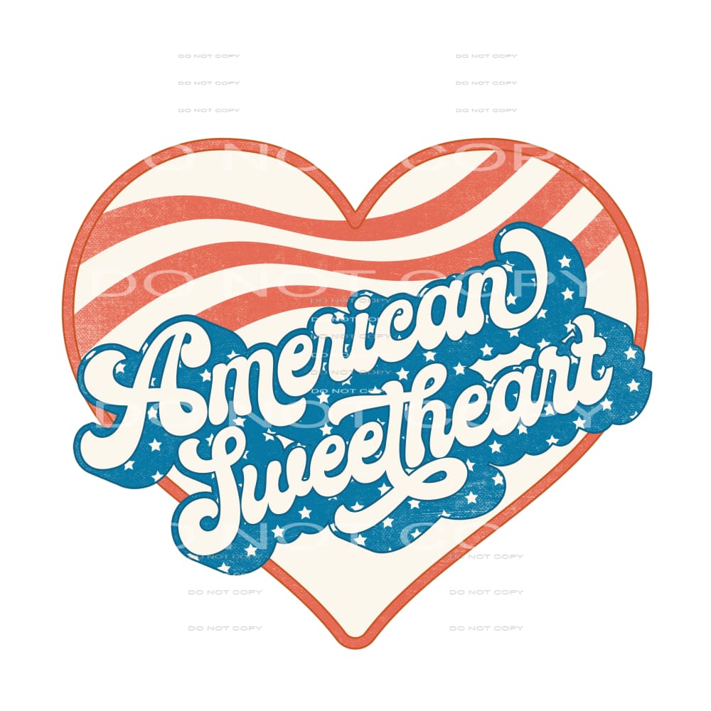 American sweetheart #6764 Sublimation transfers - Heat