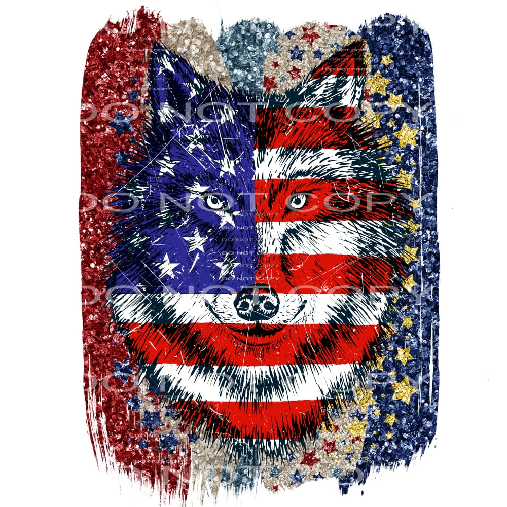 American Wolf #5500 Sublimation transfers - Heat Transfer