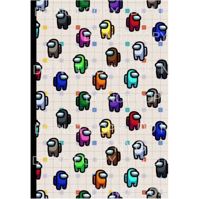 Among Us Sheet #4 Sublimation transfers - 13 x 9 inches -