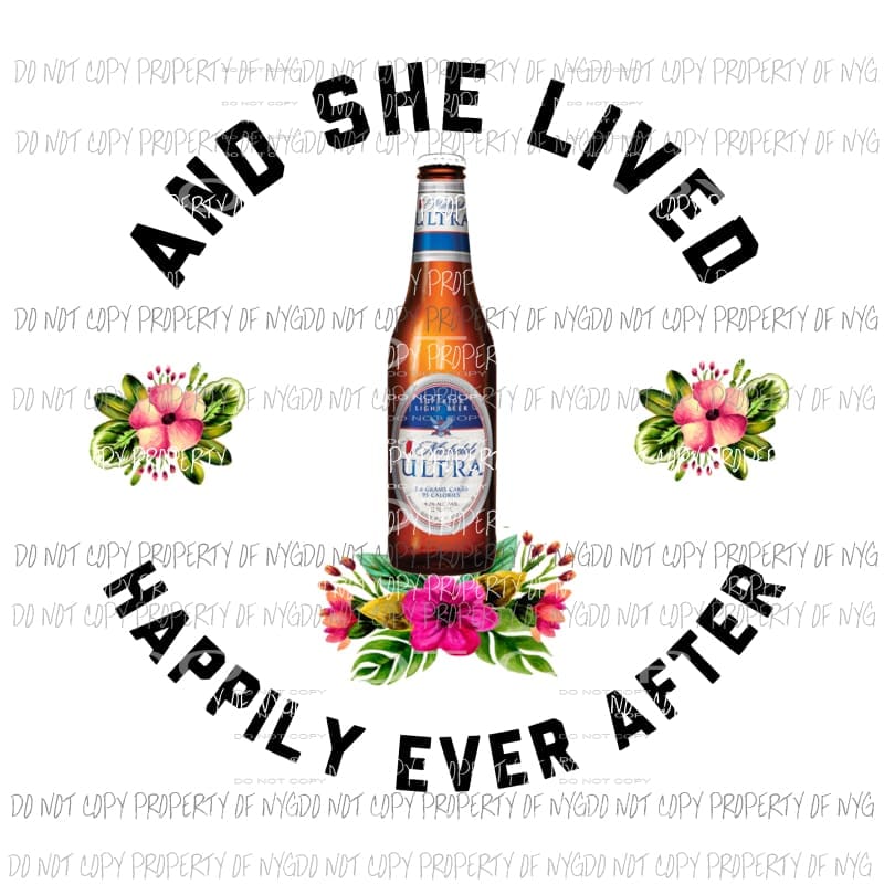 And she lived Sublimation transfers Heat Transfer