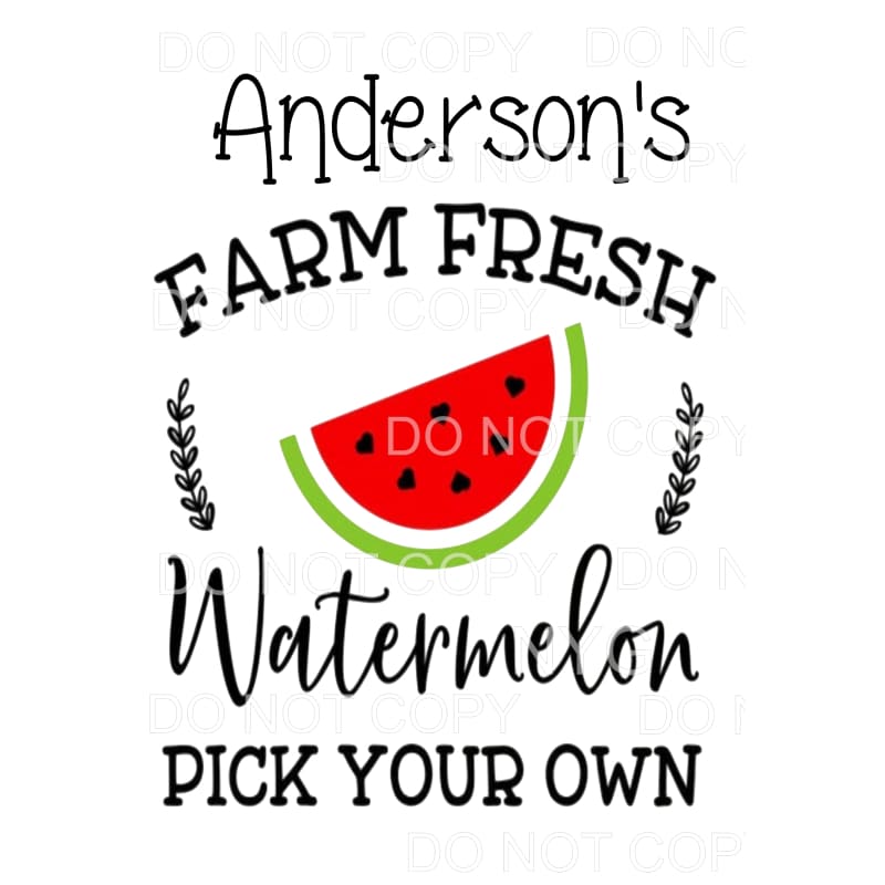 Andersons custom watermelon farm fresh pick your own