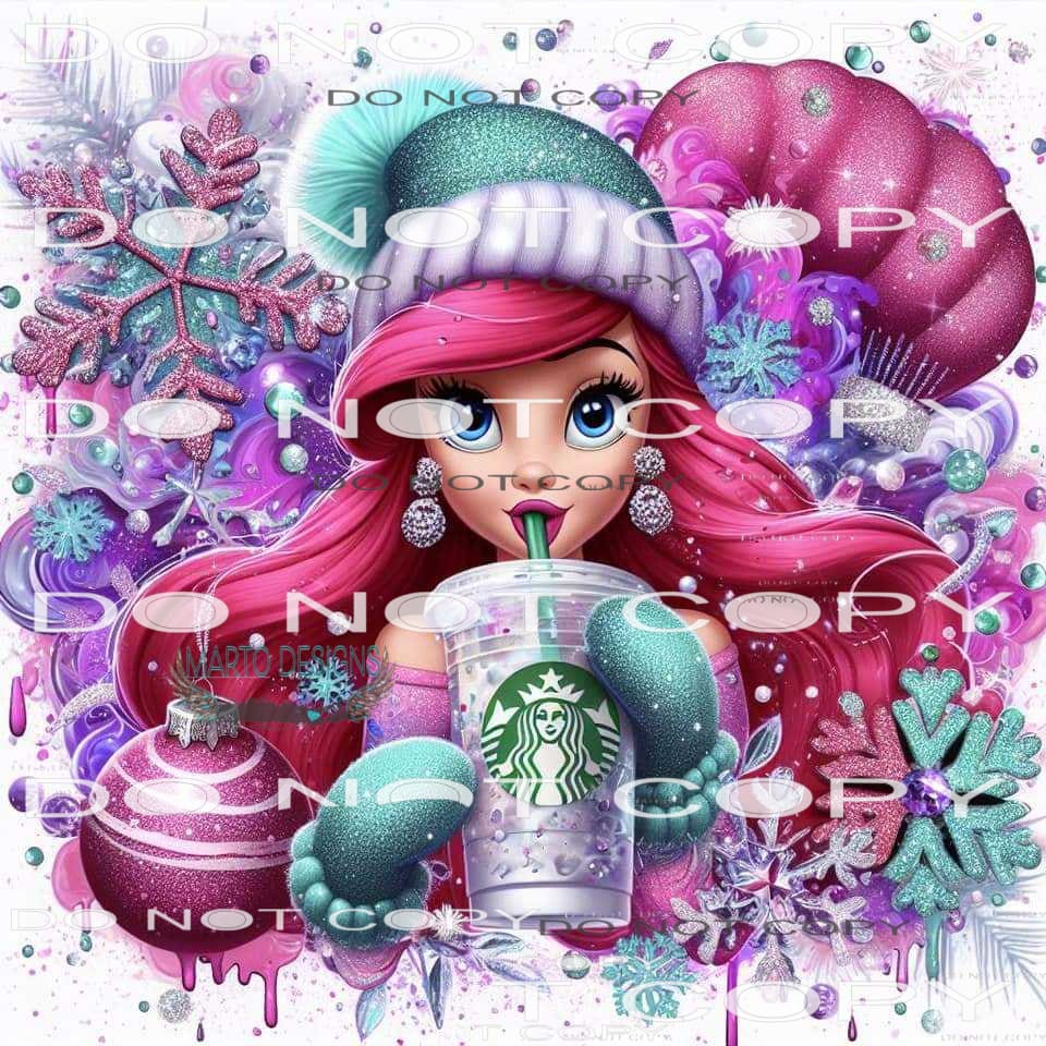 Ariel Starbucks #8689 Sublimation transfers - Heat Transfer