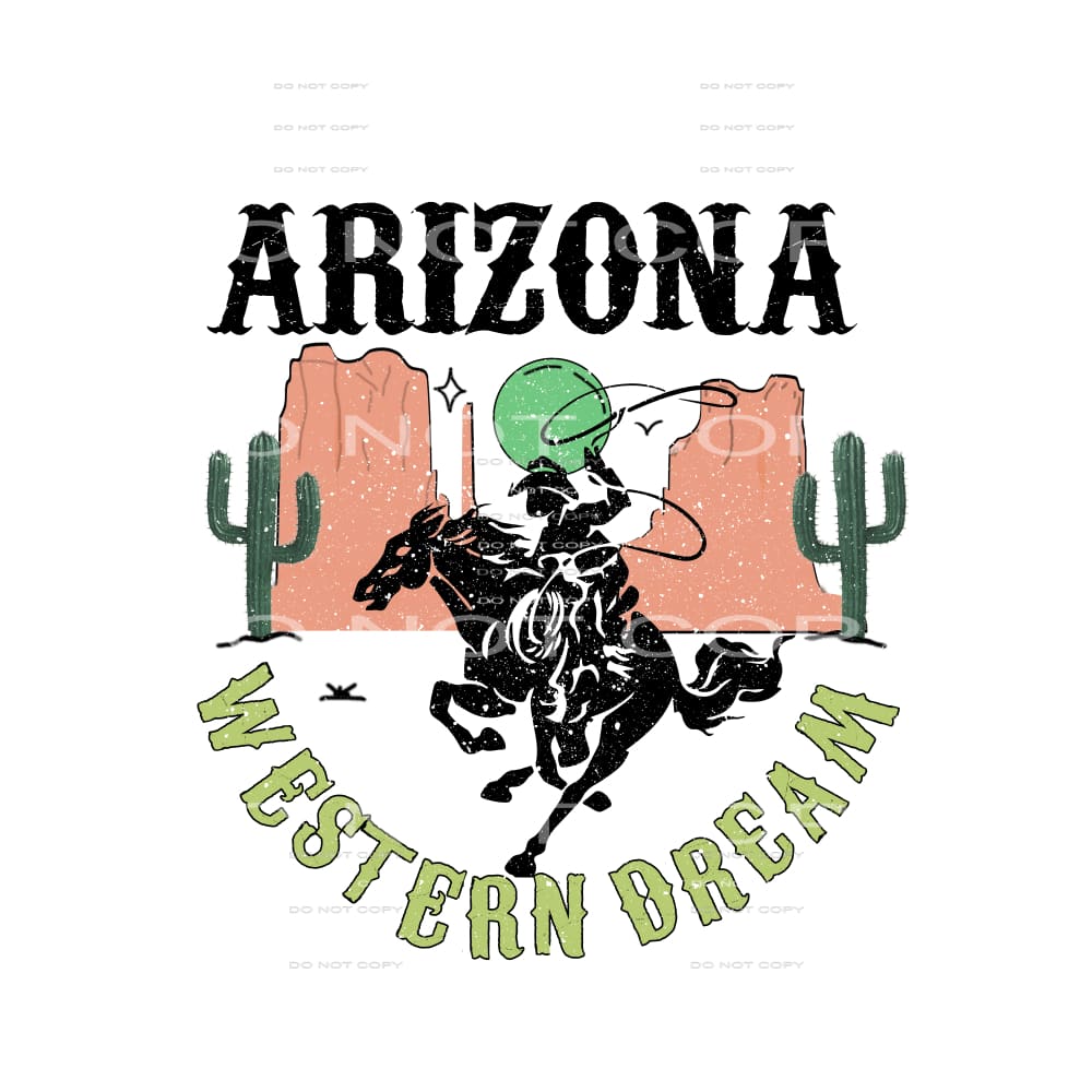 Arizona Western Dream #5160 Sublimation transfers - Heat