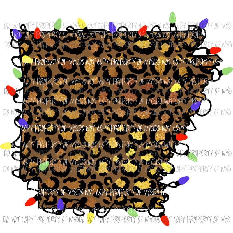 arkansas cheetah lights Sublimation transfers Heat Transfer