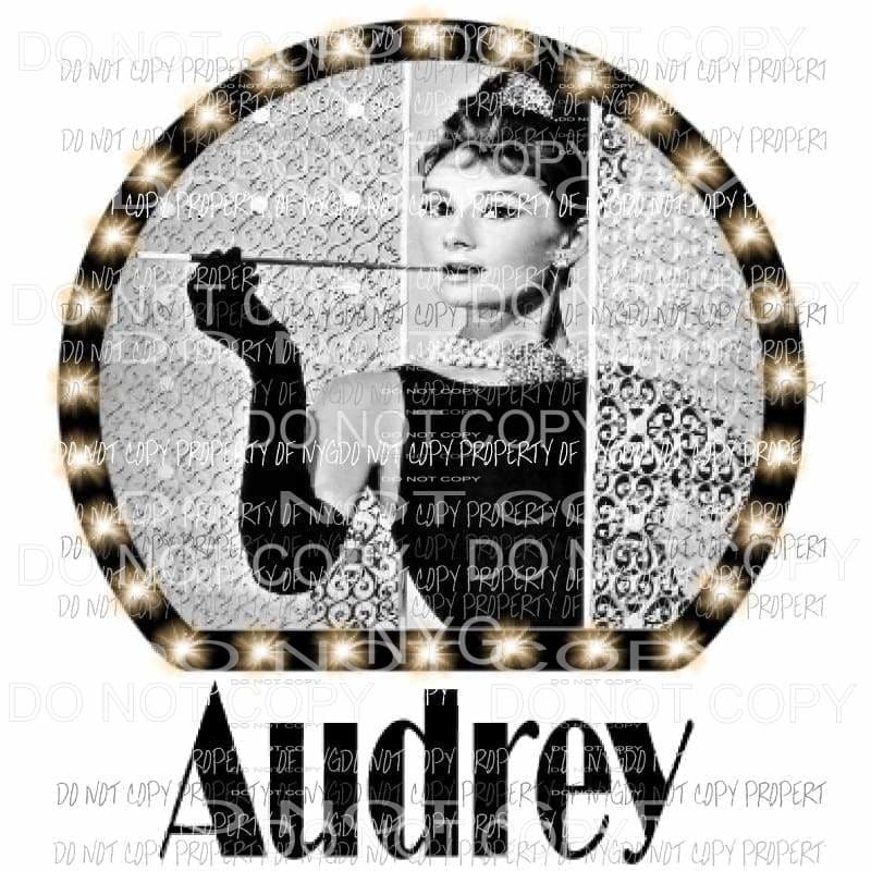 Audrey Hepburn Lights Sublimation transfers Heat Transfer