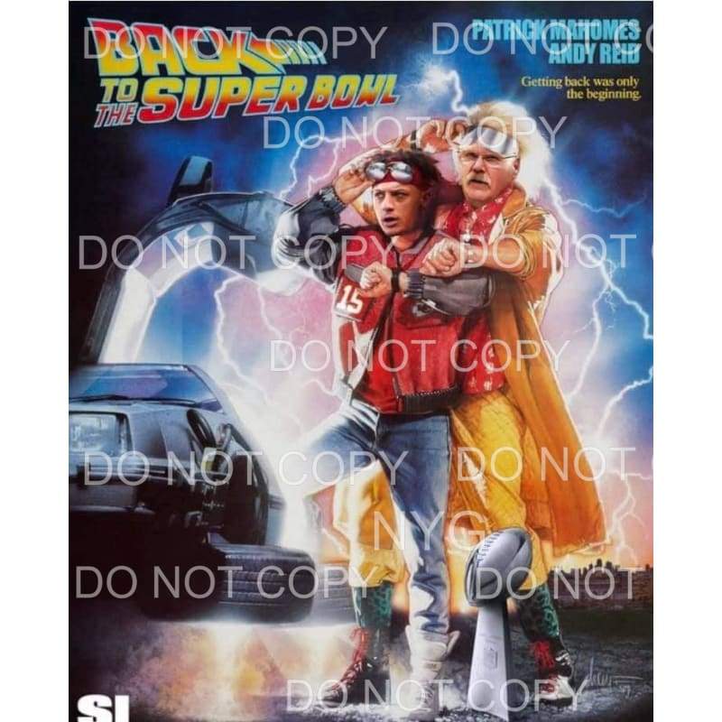 Back to the Future Chiefs KC Sublimation transfers - Heat